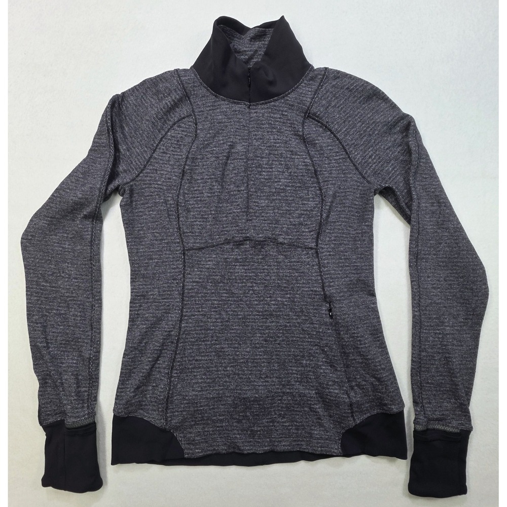 Lululemon Jacket Top  Womens 8 Runderful 1/2 Zip‎ Pullover Nylon Lycra Polyester